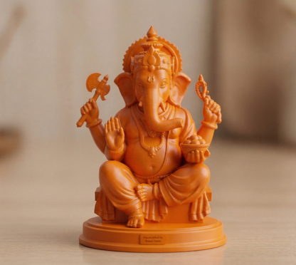 Lord Ganesha 3D Printed Idol – शुभ गणपति Decorative Statue for Home & Office