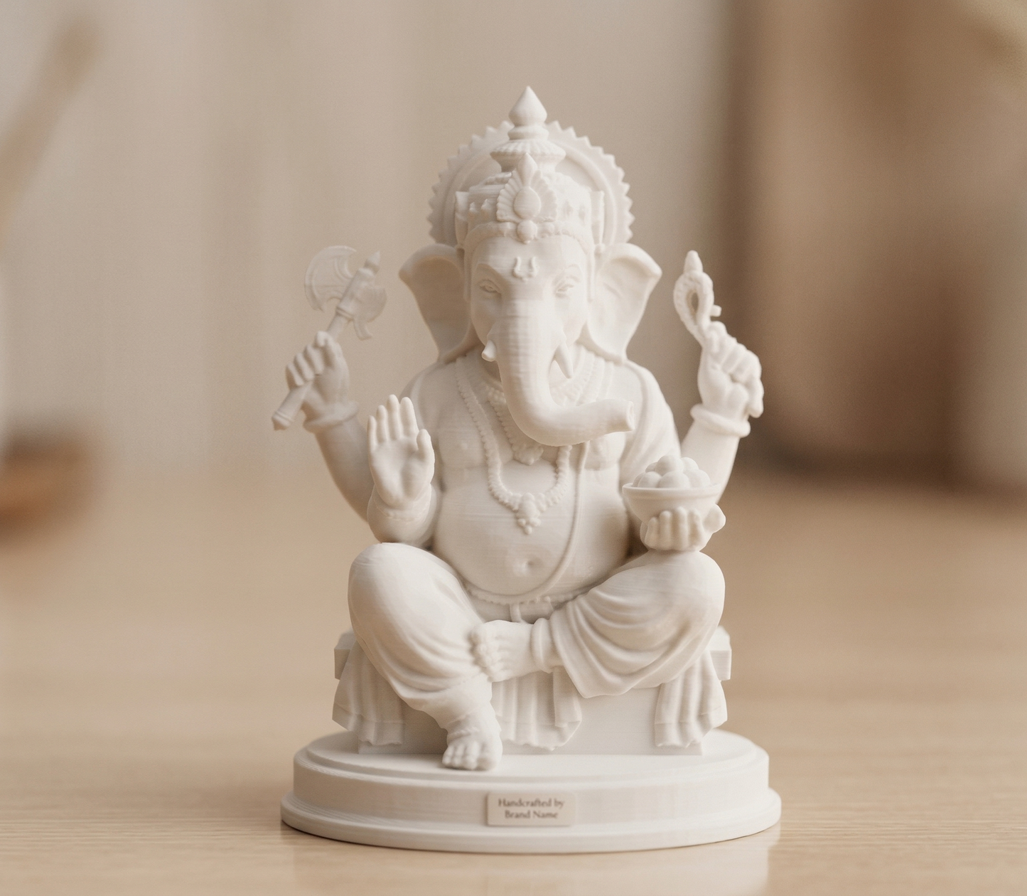 Lord Ganesha 3D Printed Idol – शुभ गणपति Decorative Statue for Home & Office