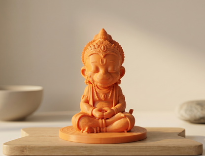 Lord Hanuman 3D Printed Idol – Strength & Protection Spiritual Decor Statue